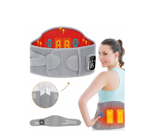 3 Kademe Isıtmalı ve Titreşimli Bel Destek Kemeri Ergonomik Tasarım