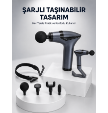 3in1 Fonksiyonel Şarjlı Masaj Aleti Ayak Yüz Vücut Masajı Yeni Nesil