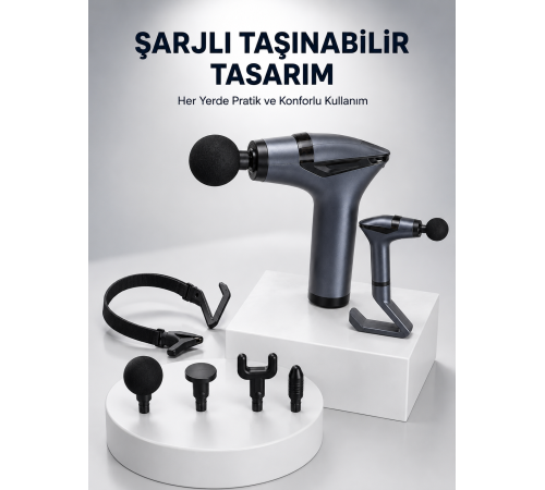 3in1 Fonksiyonel Şarjlı Masaj Aleti Ayak Yüz Vücut Masajı Yeni Nesil