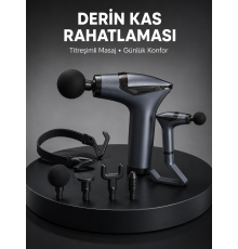 Taşınabilir 3in1 Masaj Aleti Şarjlı Titreşimli Esneme Bantlı Yeni Nesil