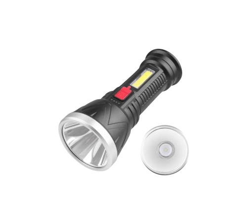 Şarjlı LED El Feneri 9 LED Güçlü Işık ve 4 Modlu Kullanım