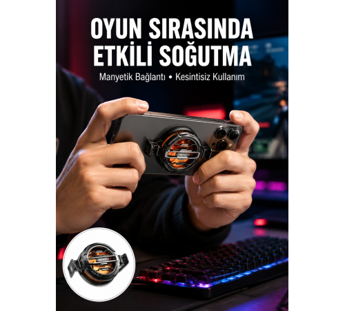 Tüm Telefonlarla Uyumlu Kompakt Soğutucu | Yüksek Performanslı Hızlı Soğutma Yeni Nesil