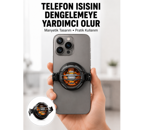 Mobil Oyunlar İçin Serinletici Telefon Fanı | Sessiz Çalışma | Geniş Kıskaçlı Tasarım Yeni Nesil