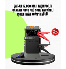 4’ü 1 Arada Powerbank Özellikli Araç Akü Şarj Takviye Cihazı