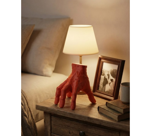 3D Dekoratif Kırmızı El Biblo 17x16 cm Modern Ev Aksesuarı
