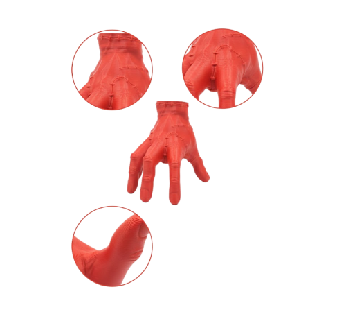 3D Modern Kırmızı El Obje 17x16 cm Ev ve Ofis Dekorasyonu