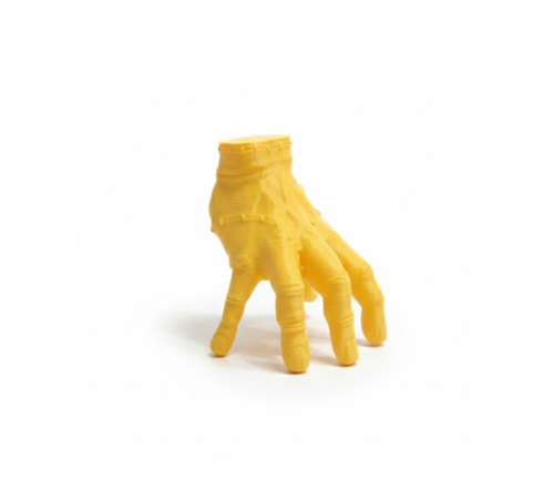 3D Dekoratif Sarı El Obje 17x16 cm Şık ve Dikkat Çekici Tasarım