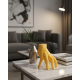 3D Sarı El Dekoratif Biblo 17x16 cm Modern Ev Aksesuarı