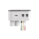Çift Dispenserli Diş Macunu Sıkacağı 6 Fırçalık Bardaklı Banyo Organizer