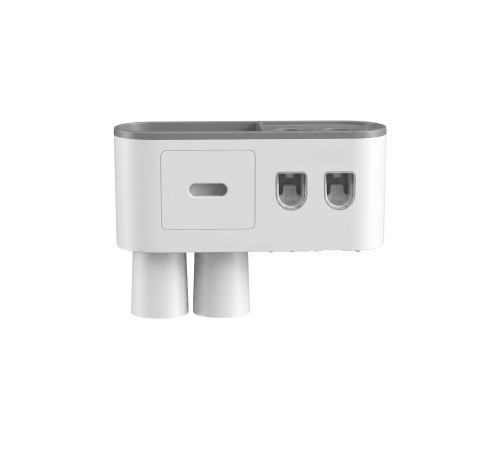 Banyo Organizer Diş Fırçası Tutucu Çift Dispenserli Raflı Çekmeceli