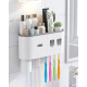 Banyo Organizer Diş Fırçası Tutucu Çift Dispenserli Raflı Çekmeceli