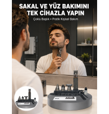 Çok Fonksiyonlu 9’u 1 Arada Tıraş Makinesi Şarjlı Saç Sakal Düzeltici Yeni Nesil