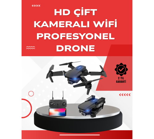 2.4G 4CH Katlanabilir Drone 100 Metre Uçuş Mesafeli