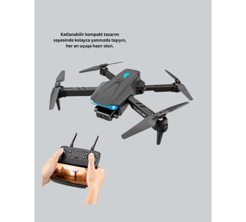 Wifi FPV Canlı Görüntü Aktarımlı Katlanabilir Drone