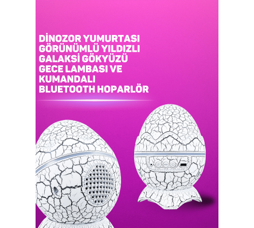 Bluetooth Hoparlör Özellikli 7 Renkli Gece Aydınlatması