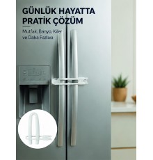 4 Adet Dolap ve Kapak Emniyet Kilidi Evde Güvenli Kullanım İçin Yeni Nesil
