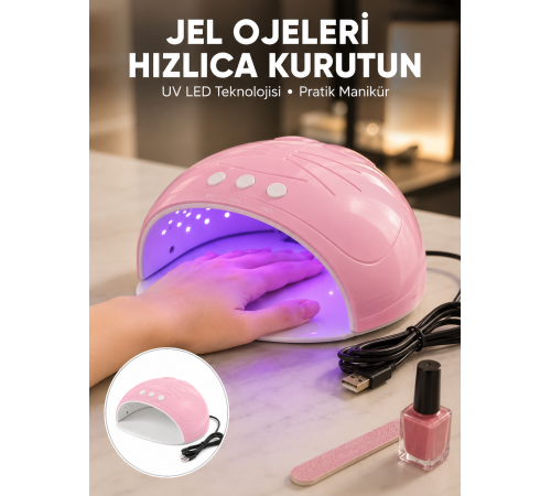 Ultraviyole LED Oje Kurutma Makinesi USB Kablolu Yeni Nesil