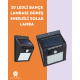 Solar Enerjili 20 LED Duvar Lambası | Hareket Sensörlü, Su Geçirmez, Kablo Gerektirmez