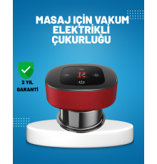 Elektrikli Vakumlu Çukurluk Masaj Aleti Isıtmalı ve Kırmızı Işıklı Terapi Seti