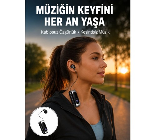 DS-F210 Kablosuz Kulaklık – 25 Saat Kullanım & Hızlı Şarj Yeni Nesil
