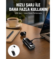 Uzun Pil Ömürlü Kablosuz Kulaklık – 25 Saat Konuşma ve Müzik Süresi Yeni Nesil