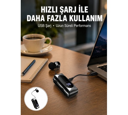 Uzun Pil Ömürlü Kablosuz Kulaklık – 25 Saat Konuşma ve Müzik Süresi Yeni Nesil