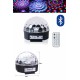 Küre Disko Topu Müzik Çalar Renkli Lazer Işıklı Bluetooth Disko Parti Işığı Kumandalı