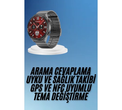 Çağrı Cevaplama Sesli Asistan Çoklu Dil Desteği 5.0 Bluetooth Akıllı Saat
