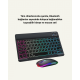 Şık ve Sessiz Tasarımlı Işıklı Klavye Mouse Seti – Şarjlı, Wireless