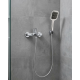 Siyah Duş Seti El Duşu Başlığı Spiral Hortum Dayanıklı Banyo Duş Aksesuarı