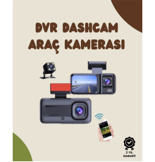 Sürüş ve Park Halinde Kesintisiz Güvenlik İçin 3 Kameralı Profesyonel Dashcam
