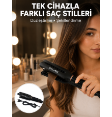 Kadın Saç Düzleştirici Seyahat Dostu 5 Kademeli Isı Kontrolü Yeni Nesil