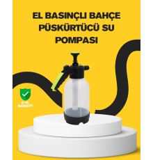Köpük Püskürtücü 2 Litre Dayanıklı Manuel Basınçlı Yıkama Şişesi