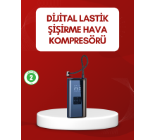 12V Uyumlu Çok İşlevli Akıllı Araç Lastik Pompası