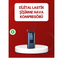 12V Uyumlu Çok İşlevli Akıllı Araç Lastik Pompası