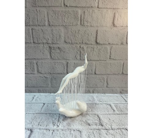 3D El İnsan Figürü Beyaz Modern Sanatsal Dekoratif Biblo