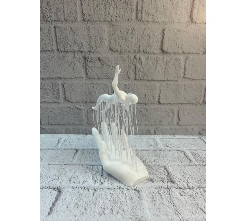 3D El İnsan Figürü Beyaz Modern Sanatsal Dekoratif Biblo