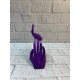 3D El Formlu İnsan Figürü Mor Özgün Sanat Biblosu 12x18 cm