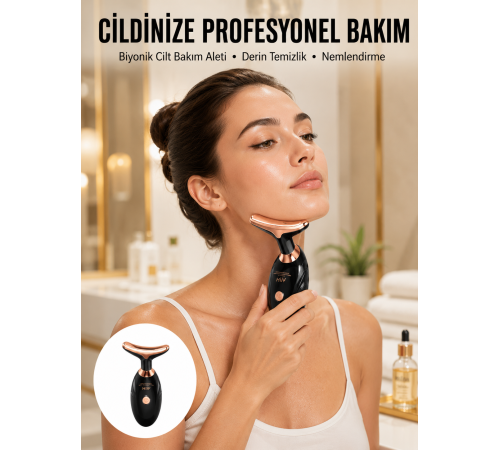ABS Biyonik Cilt Bakım Aleti – Derin Temizlik & Nemlendirme Yeni Nesil