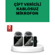 2’li Kablosuz Yaka Mikrofonu Type-C ve Lightning Uyumlu Profesyonel Set