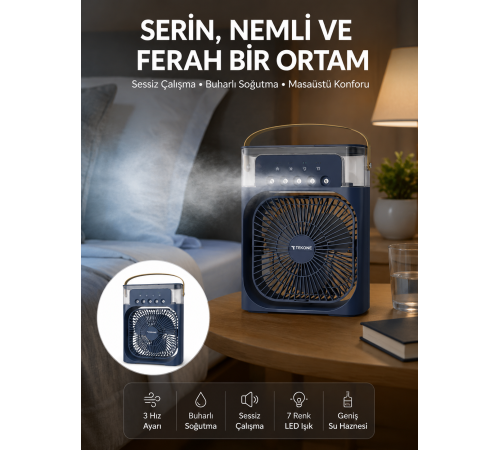 Tüm Gün Kullanıma Uygun Enerji Tasarruflu Fan Yeni Nesil