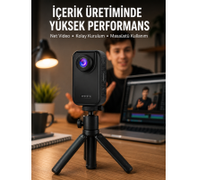 Günlük Kullanıma Uygun Mini Video Kamera Vlog Çekimleri İçin Yeni Nesil