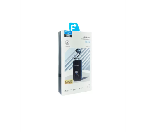 Fineblue F580 Bluetooth Kulaklık – Klipsli, Dijital Göstergeli, Su Geçirmez, 12 Saat Pil Ömürlü