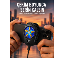 Oyunlar İçin Telefon Soğutucu – 65-85 mm Uyumlu, Dijital Ekranlı Yeni Nesil