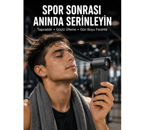 Taşınabilir Şarjlı Güçlü Hava Üfleme Aleti Çok Yönlü Kullanım Yeni Nesil