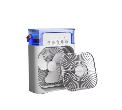 Taşınabilir 3'ü 1 Arada Mini Fan | Nemlendirici + Soğutucu + Gece Lambası
