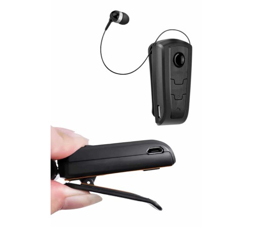 Makaralı Bluetooth Kulakiçi Yaka Kulaklığı Kablosuz Kulaklık