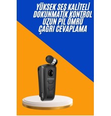Mikrofonlu Makaralı Bluetooth Kulakiçi Kulaklık Android ve İOS Uyumlu