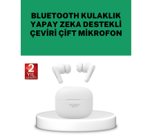 Gerçek Zamanlı Çeviri Özellikli Kablosuz Kulaklık Profesyonel Kullanım