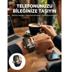 SIM Kartlı GPS Destekli Akıllı Saat Sesli Görüşmeli Yeni Nesil